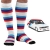 Socken im Design "E30 M-Tech" - Weiß - Knie / Lang